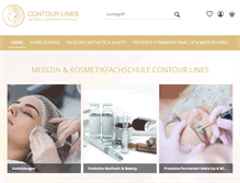 Tablet Screenshot of contourlines-shop.de